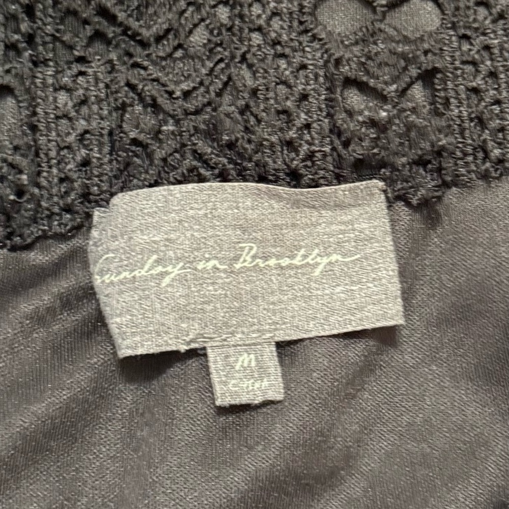 Elegant Black Lace Off-Shoulder Top from Anthro - Picture 3 of 3